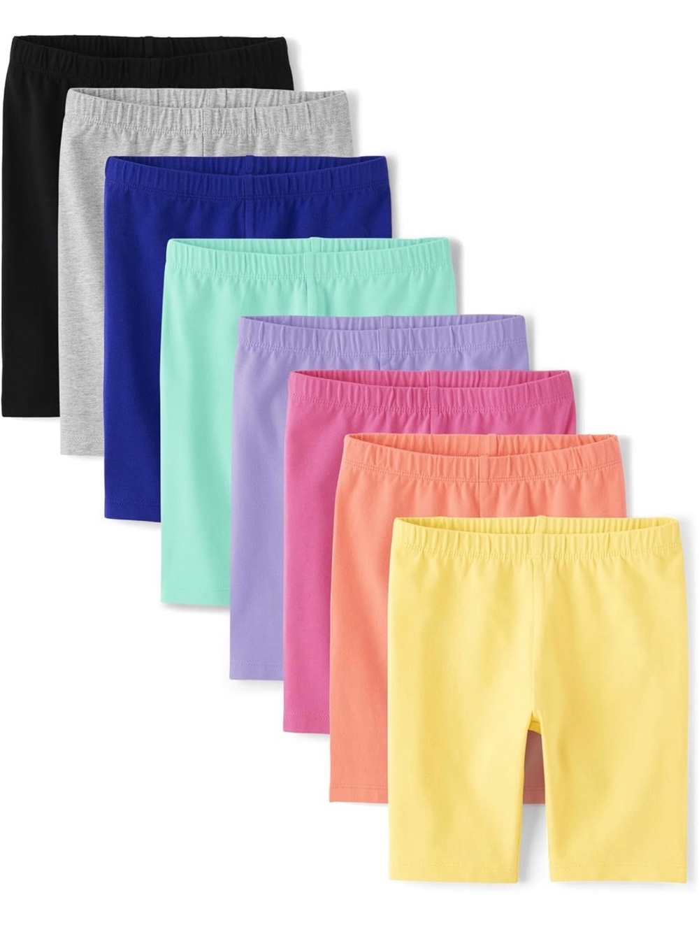 The Children's Place Multicolor 8-Pack Girls' Cotton Stretch Bike Shorts